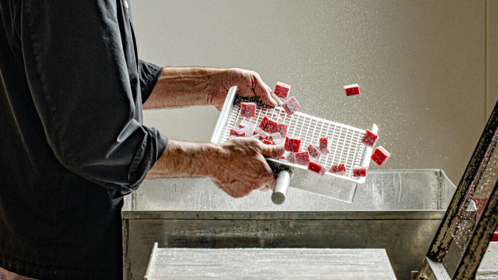 Confectionery-themed photo shoot, art direction by La Martinière · Mazet · vrai studio