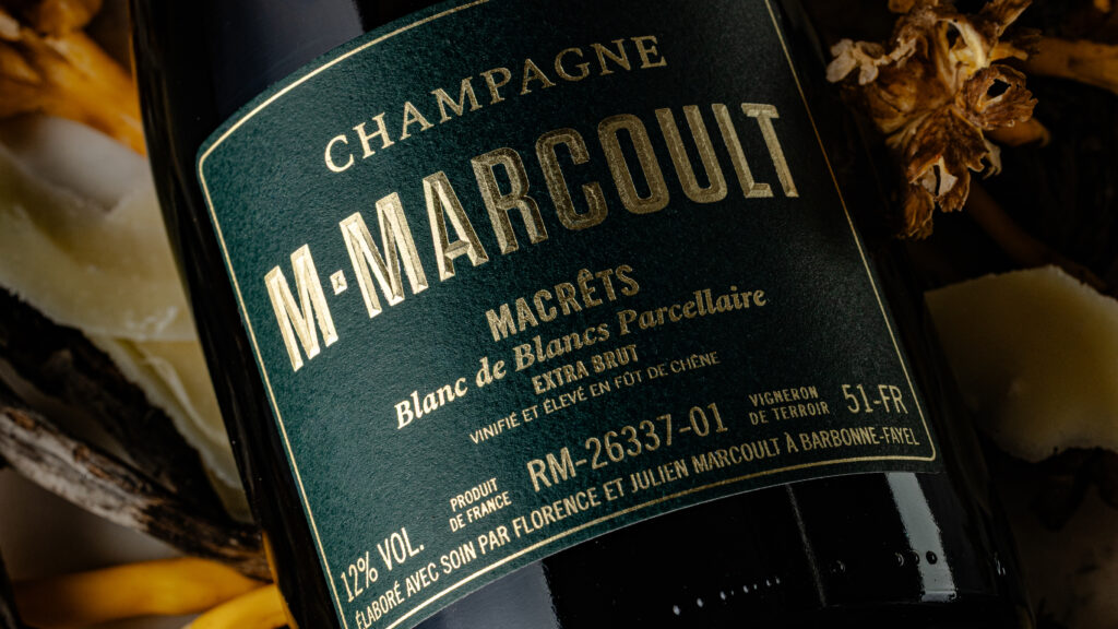 Cuvée M.Marcoult Iconiques — packshot champagne campagne · vrai studio