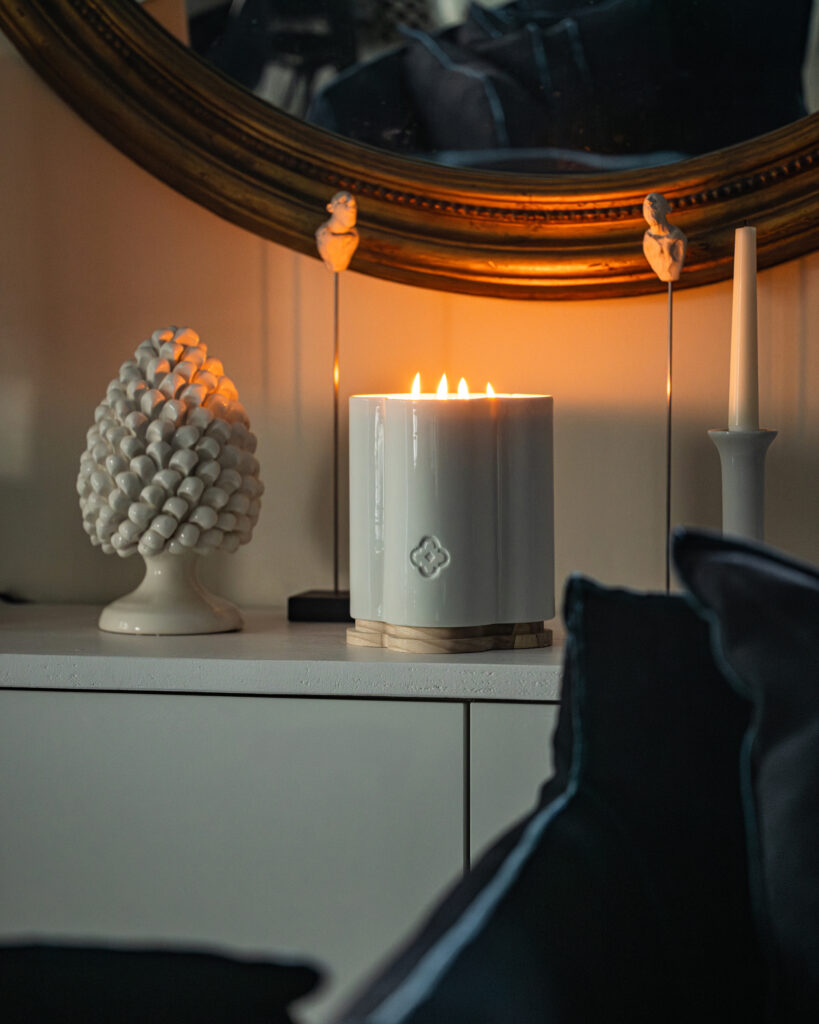 Photographie bougie Nes — lifestyle Olearius · vrai studio
